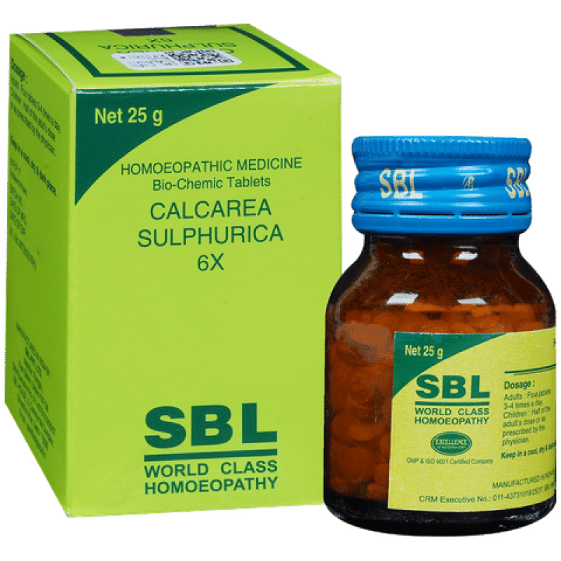 SBL Calcarea Sulphurica Biochemic Tablet 6X