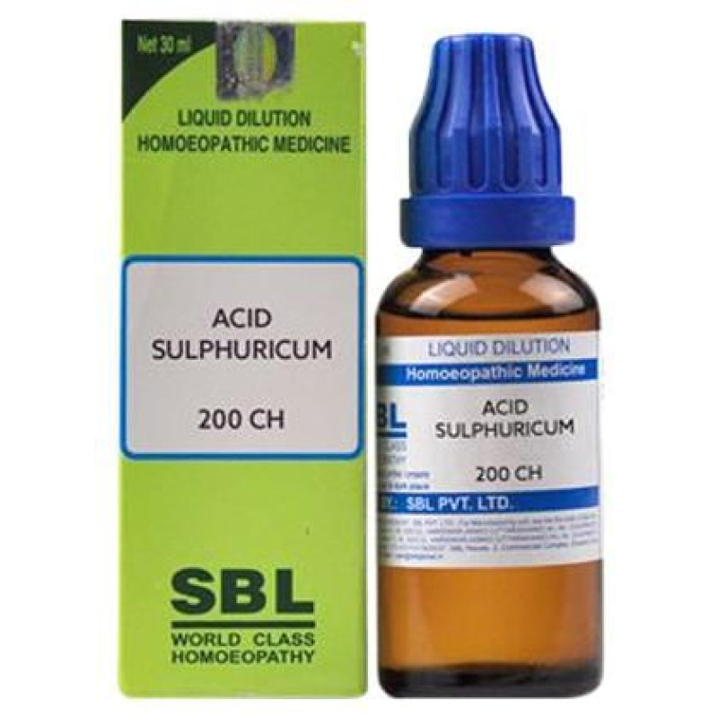 SBL Acid Sulphuricum Dilution 200 CH